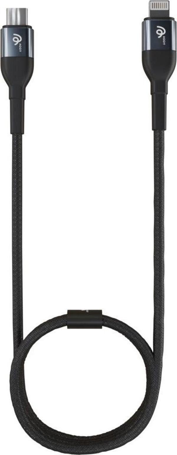 Aggıy Ag-Cl4 Type-C To Lightning Uyumlu Pd20W Korumalı Hızlı Şarj Kablosu - Image 1
