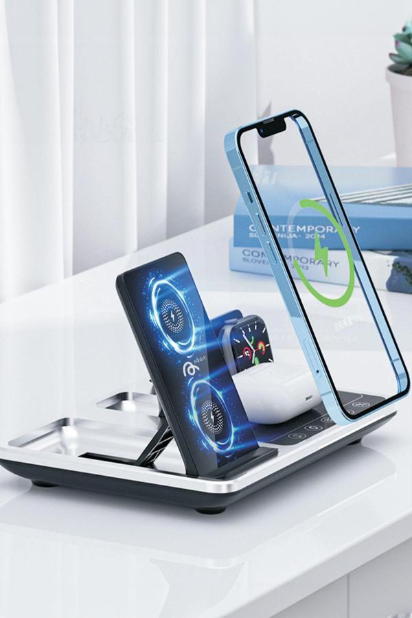 Aggıy Ag-W17 4 In 1 Wireless Şarj İstasyonu - Image 1