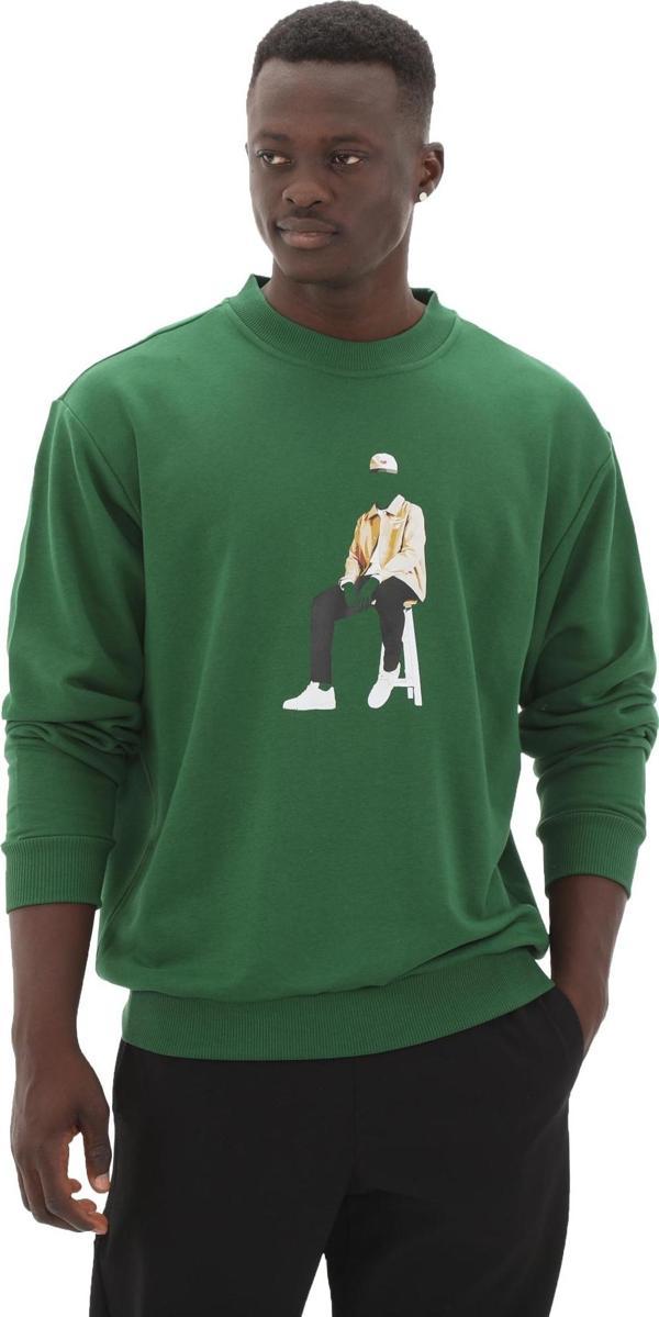 MNC3412-GRN New Balance Mnc3412 Erkek Sweatshirt Yeşil - Image 1