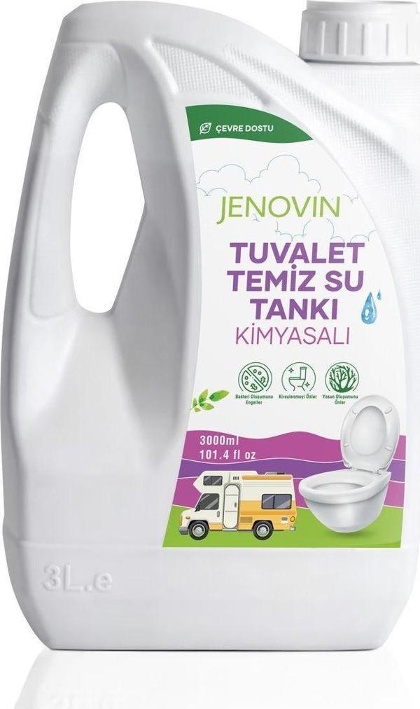 Jenovin Karavan Tekne Yat Temiz Su Tankı Ve Kasetli Tuvalet Kimyasalı 3L Koku Ve Kireç Giderici - Image 1