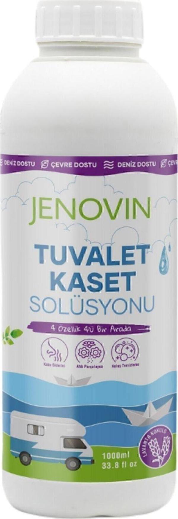 Jenovin Ölçek Hediyeli - Doğa Dostu Lavanta Aromalı Karavan Wc Kimyasalı 1L - Image 1