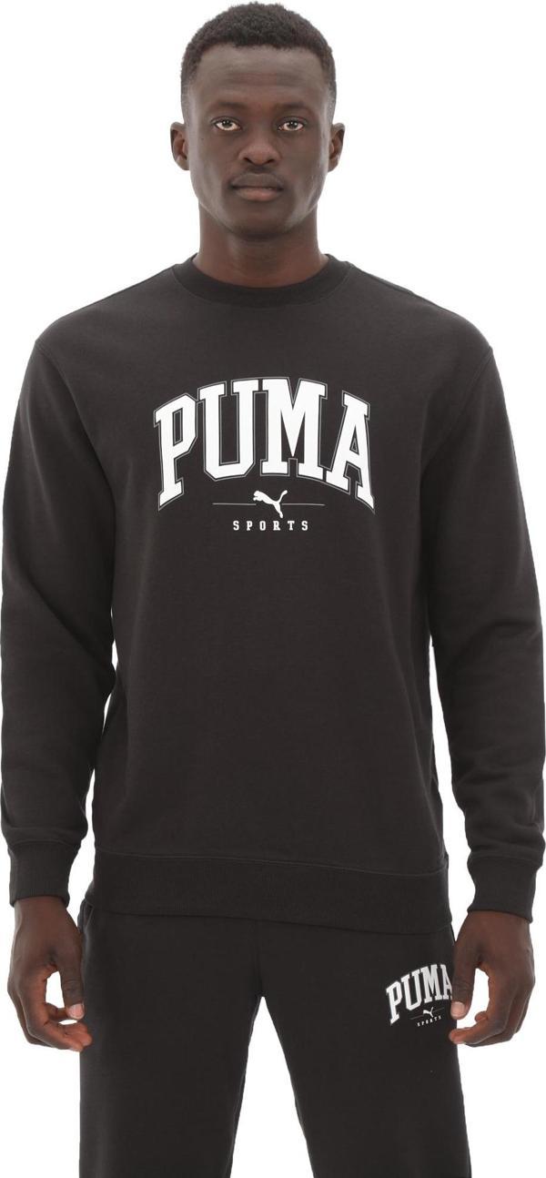 681795-01 Puma Squad Crew Erkek Sweatshirt Siyah - Image 1