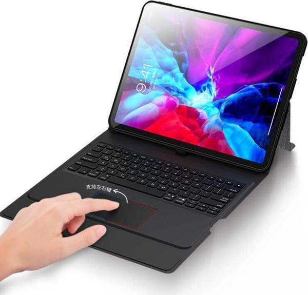 Benks Apple iPad Pro 12.9 2020 (4.Nesil) Multifunctional Kablosuz Klavyeli Kılıf Touchpad - Image 1