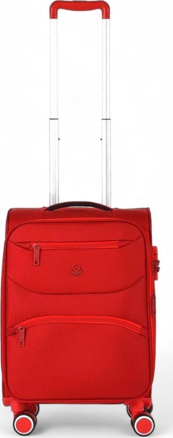 Benetton 50 Cm Kırmızı Unisex Kabin Boy Valiz 14Bnt2400-03 - Image 1
