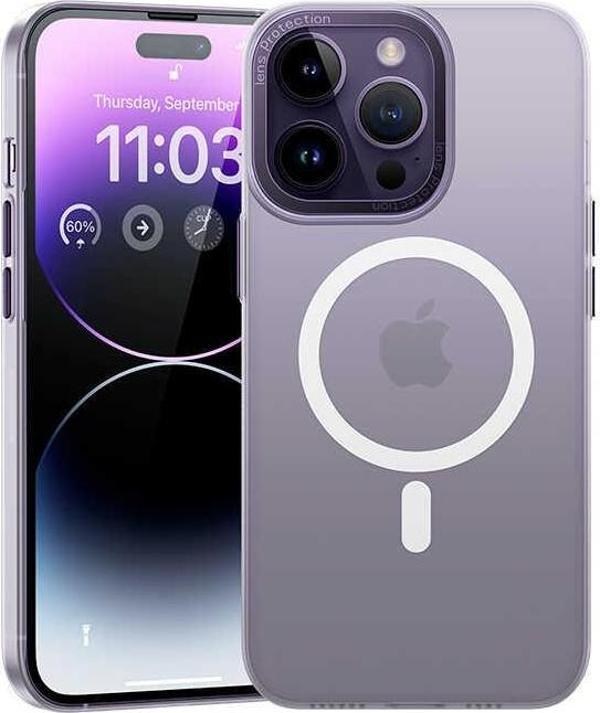 Benks Apple iPhone 14 Pro Kılıf Sararmayan Wireless Şarj Destekli Magnetik Haze Kapak - Image 1