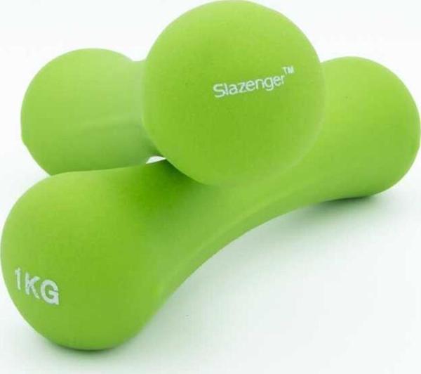 Slazenger Neopren Dambıl 1KG + 1KG Unisex Dambıllar Ve Ağırlık Setleri - Image 1