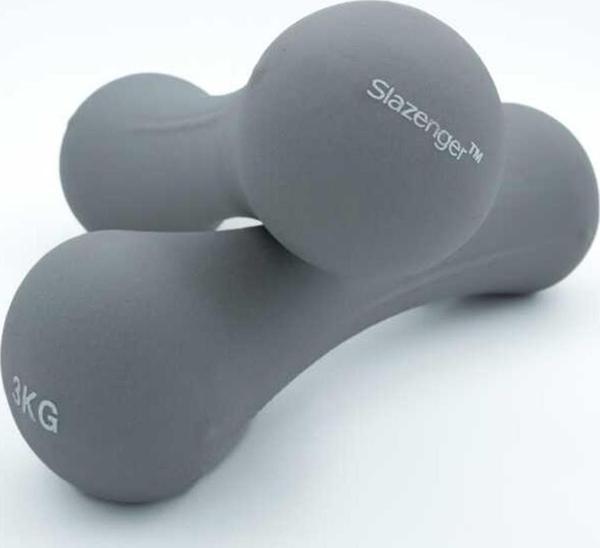 Slazenger Neopren Dambıl 3KG + 3KG Unisex Dambıllar Ve Ağırlık Setleri - Image 1