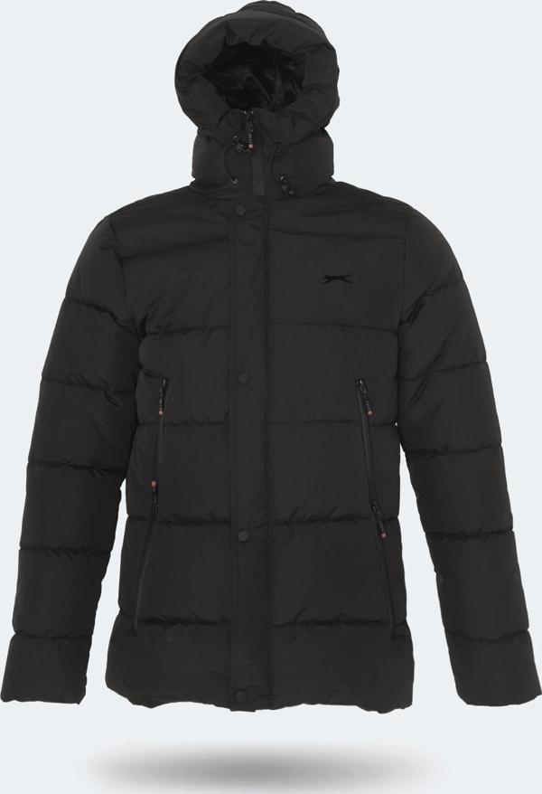 Slazenger GAFAR Büyük Beden Erkek Mont &amp; Kaban Siyah - Image 1
