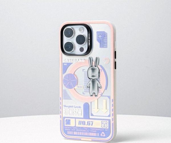 Benks Apple Iphone 14 Pro Max Uyumlu Kılıf Magsafe Şarj Özellikli Casebang Rabbit Kapak - Image 1