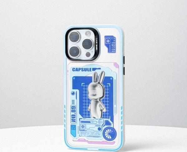 Benks Apple Iphone 14 Pro Uyumlu Kılıf Magsafe Şarj Özellikli Casebang Rabbit Kapak - Image 1