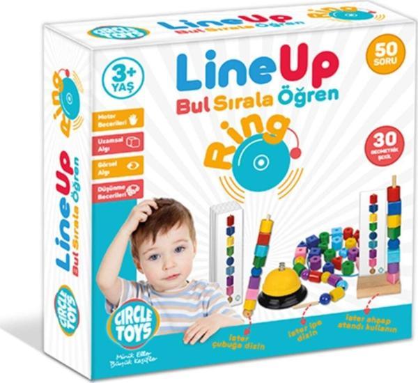Circle Toys Line Up Ring Zilli Bul Sırala Oyunu Ipe Boncuk Dizme Oyunu - Image 1