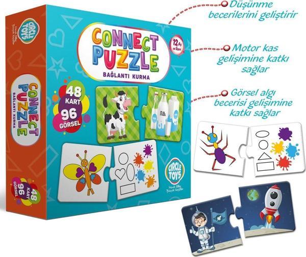 Circle Toys Connect Puzzle Bağlantı Kurma Oyunu Iki Parçalı Puzzle - Image 1
