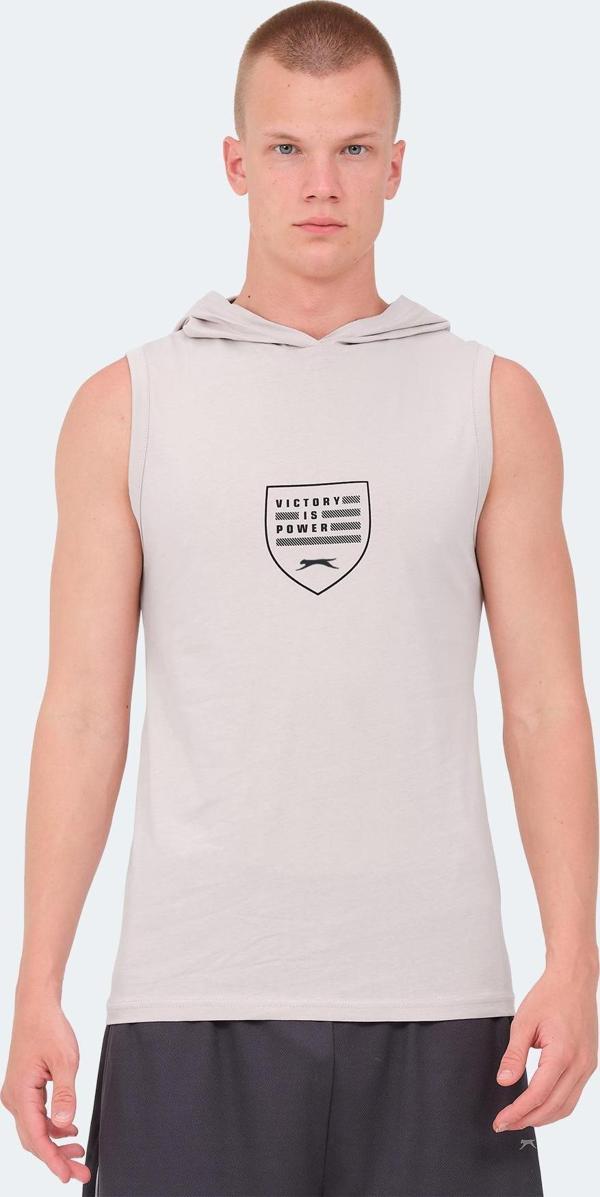 Slazenger VERSIO Erkek Tişört Taş Gri - Image 1