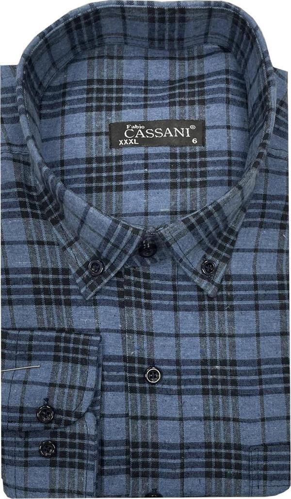Fabio Cassani Büyük Beden Kışlık Kaşmir Erkek Gömlek-6947 - Image 1