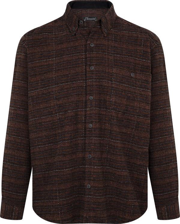 Regular Fit Erkek Kışlık HAKİKİ Oduncu Gömleği Kiremit-6915 - Image 1