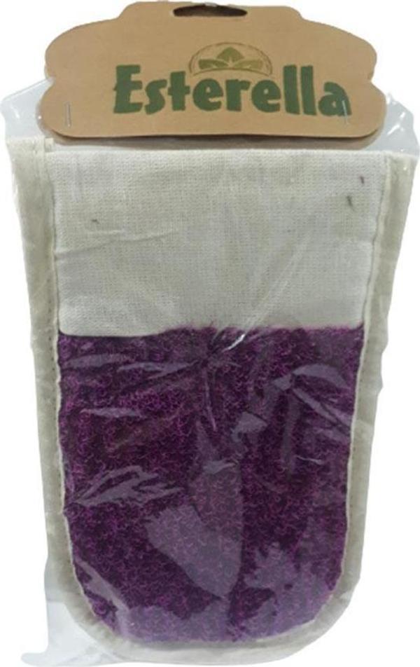 Esterella Polyester Havlu Eldiven 4020 - Mor - Image 1