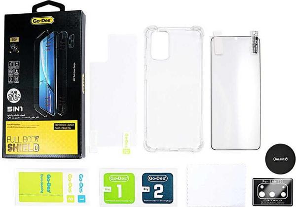 Go-Des Galaxy S20 Ön Arka Koruma Go Des 5 in 1 Full Body Shield - Image 1