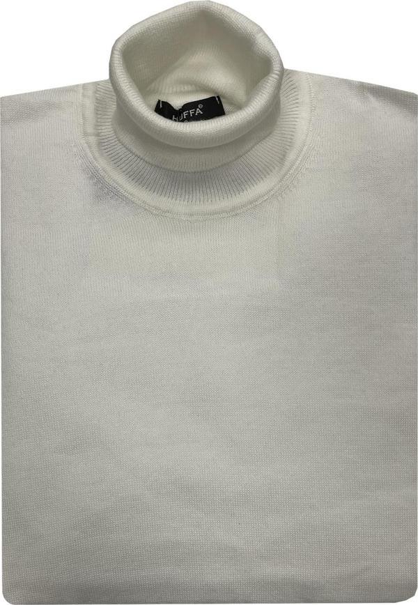 Erkek Slim Fit Ekru Boğazlı Erkek Triko-7040 - Image 1