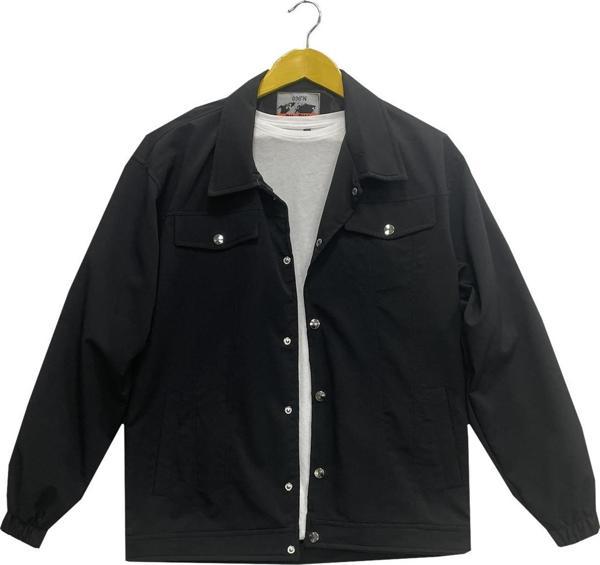 Erkek Uzun Kol Cepli Slim Fit Yağmurluk Ceket - Image 1