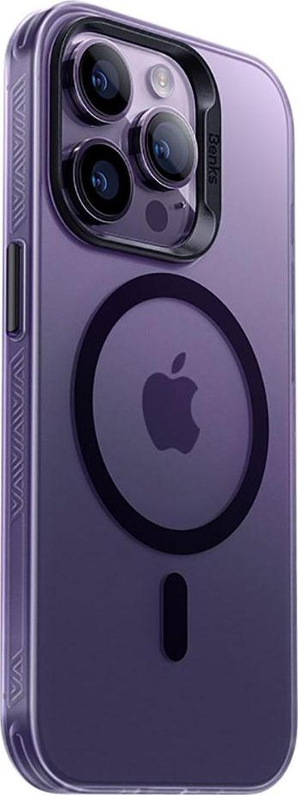 Benks iPhone 14 Pro Max Uyumlu Kılıf Magsafe Kablosuz Şarj Özellikli Lucid Armor Kapak - Image 1