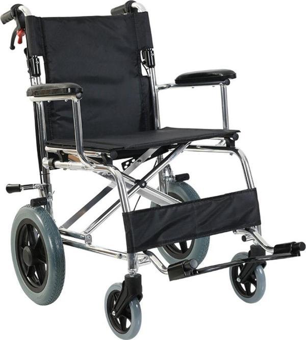 GOLFİ G501 Alüminyum Katlanabilir Manuel Tekerlekli Transfer Sandalye | Comfortable Wheelchair - Image 1