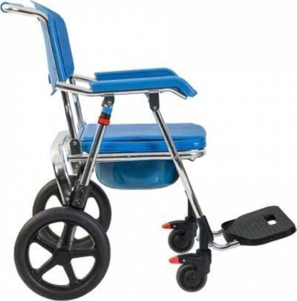 G551 Aluminyum Katlanabilir Banyo Tuvalet Tekerlekli Sandalye - Image 1