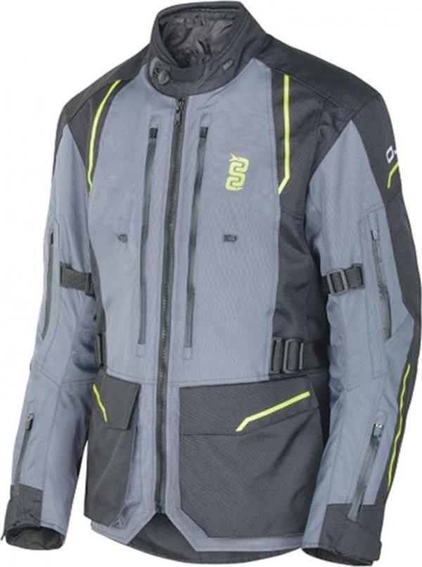 OJ Endurance Motosiklet Ceketi Gri/Sarı/Siyah M - Image 1