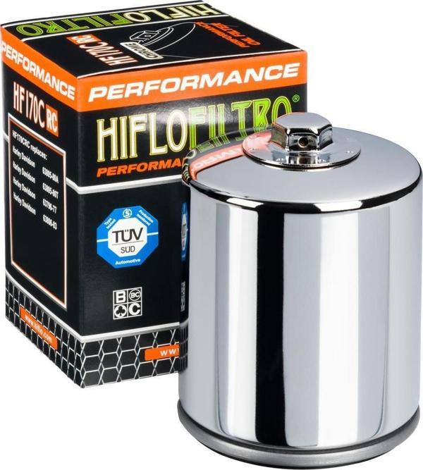 Hiflo Harley Davidson 883, 1000, 1200 Krom Performans Yağ Filtresi HF170CRC - Image 1