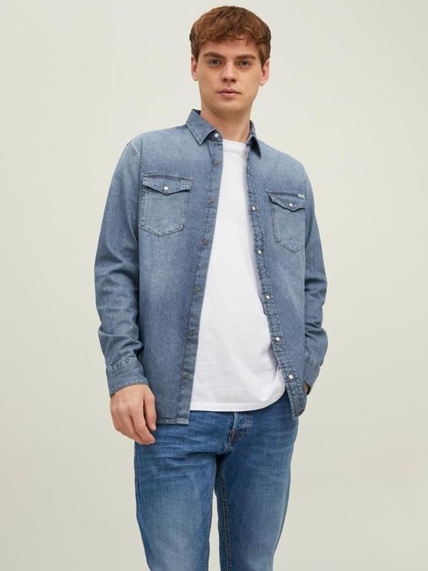 Jack&Jones Erkek Kot Gömlek 12138115 - Image 1