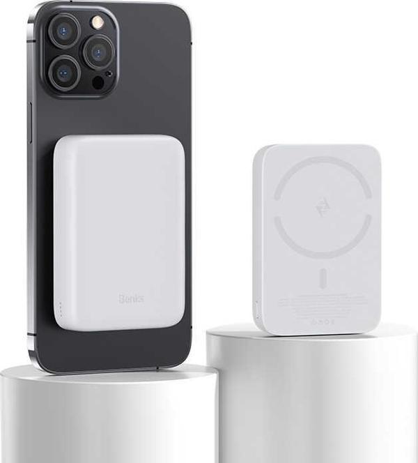 Benks Mp03 10000 Mah Magsafe Magnetic Powerbank 10W Kablosuz Taşınabilir Hızlı Şarj Cihazı - Image 1