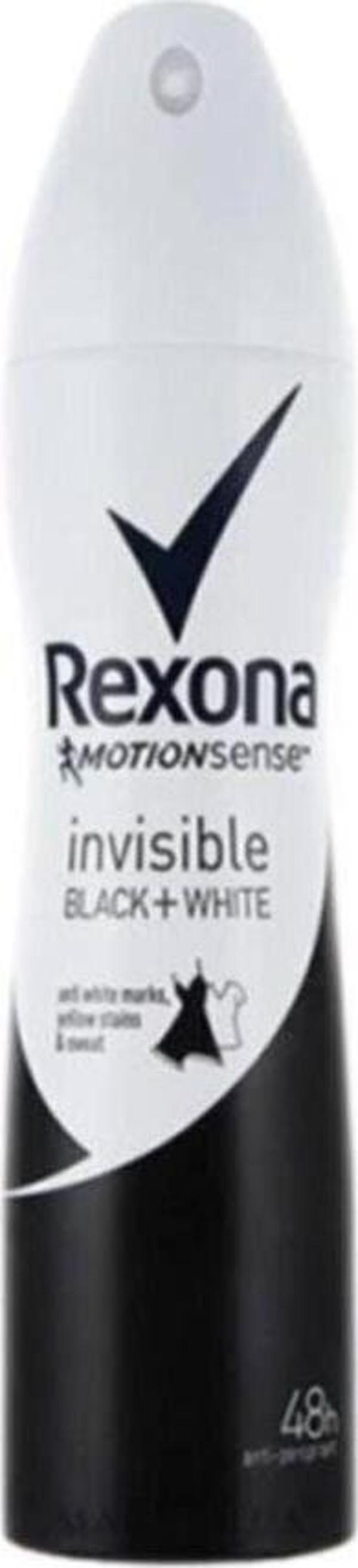 Rexona Invisible Black White Anti Perspirant Deodorant 150 Ml - Image 1