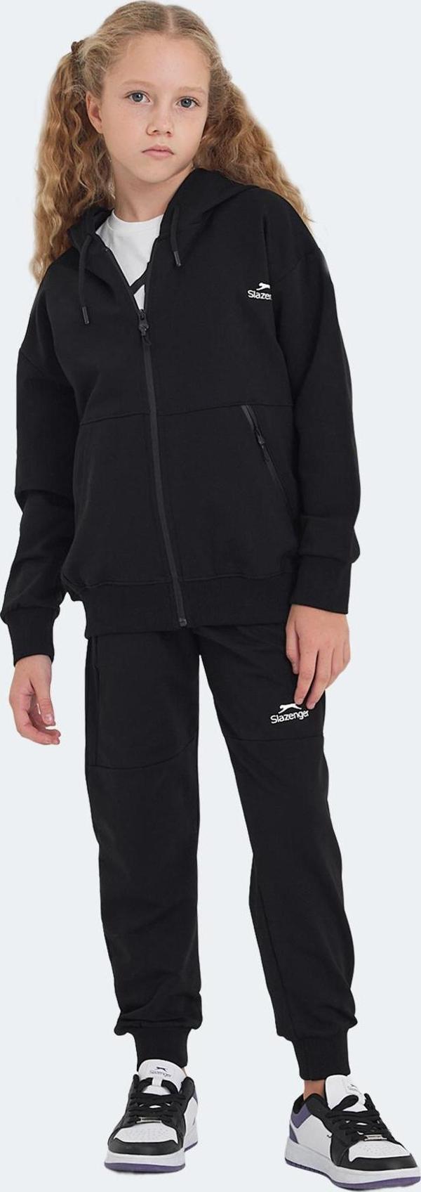 Slazenger LOCAL Unisex Çocuk Eşofman Takımı Siyah - Image 1
