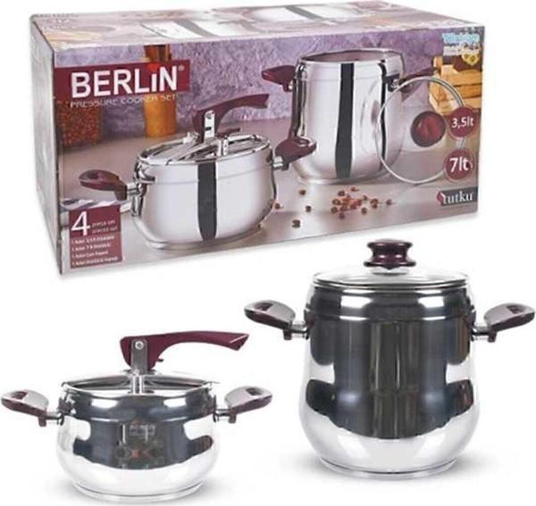 Home Berlin 2 Li Set Düdüklü Tencere 7 3.5 Lt - Image 1