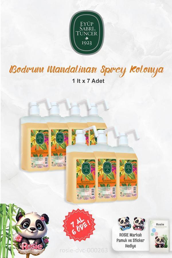 Eyüp Sabri Tuncer 7 AL 6 ÖDE 1 lt Sprey Başlıklı Kolonya Bodrum Mandalinası ve ROSIE - Image 1