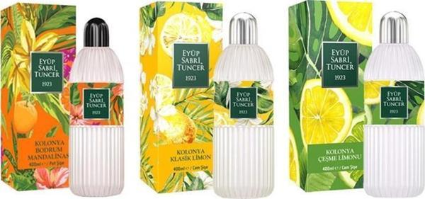 Eyüp Sabri Tuncer Düvenci Toptan 400 ML 3'lü Kolonya Seti A - Image 1