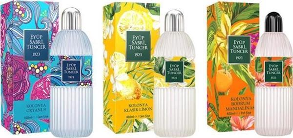 Eyüp Sabri Tuncer Düvenci Toptan 400 ML 3'lü Kolonya Seti D - Image 1