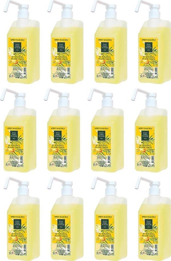 Eyüp Sabri Tuncer EST Klasik Limon Kolonyası 1 lt - Sprey Başlıklı x 12 - Image 1