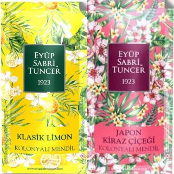 EST Klasik Limon ve J.Kiraz Çiçeği Kolonyalı Mendil 300 Adet - Image 1