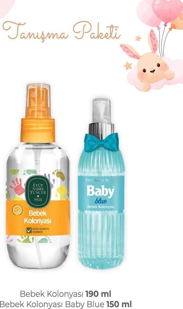 Eyüp Sabri Tuncer Bebek Kolonyası 190 ml ve Blue 150 ml - Image 1