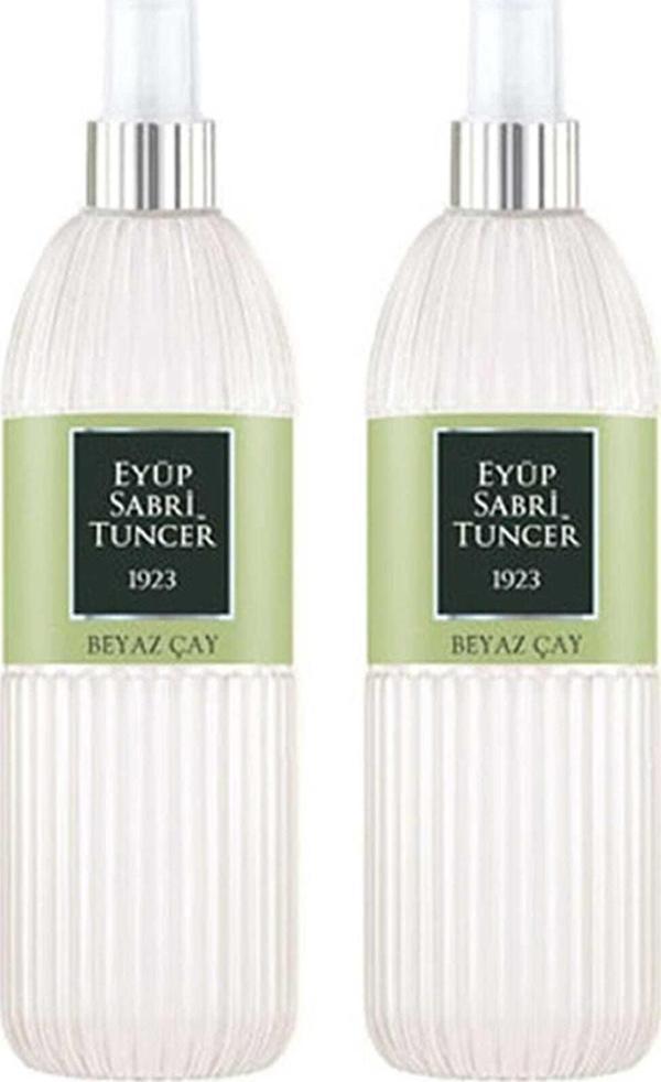 Eyüp Sabri Tuncer Beyaz Çay Kolonyası 150 Ml Silindir Pet Şişe Sprey x 2 - Image 1