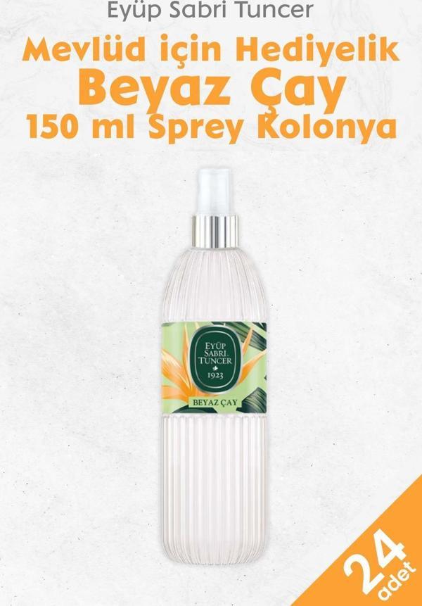 Eyüp Sabri Tuncer Beyaz Çay Kolonyası 150 ML x 24 adet - Image 1
