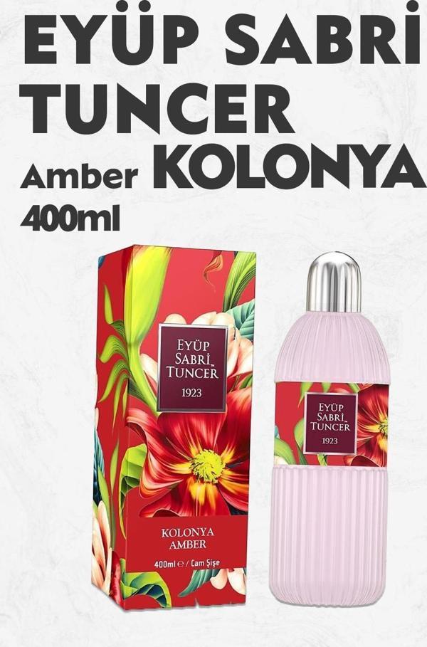 Eyüp Sabri Tuncer Amber Kolonyası Cam Şişe 400 ml - Image 1