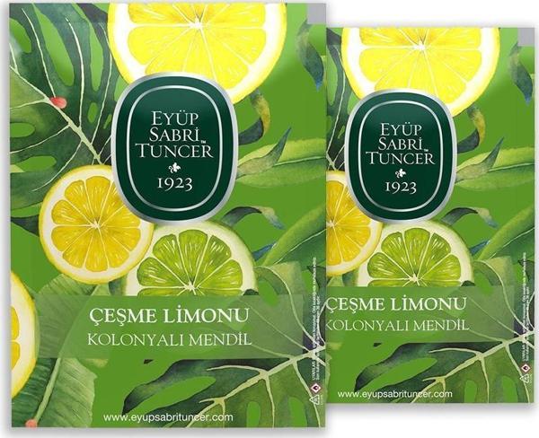 Eyüp Sabri Tuncer Çeşme Limonu Kolonyalı Mendil 50'li x 2 Adet - Image 1