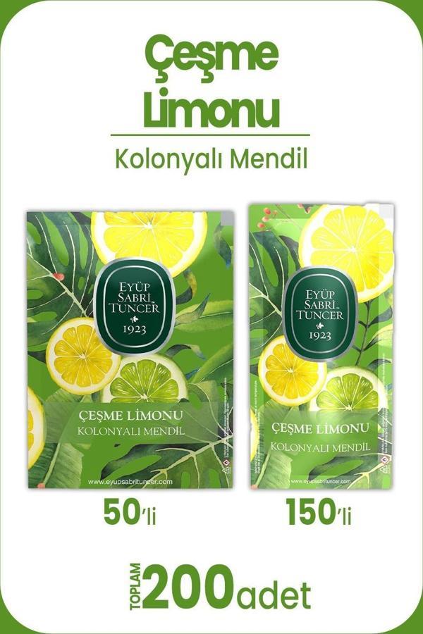 Eyüp Sabri Tuncer Çeşme Limonu Kolonyalı Mendil Seti - Image 1