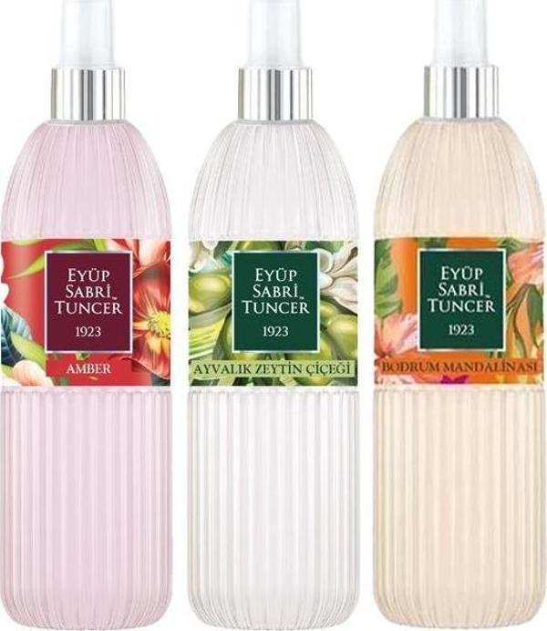 Eyüp Sabri Tuncer Amber, Ayvalık Zeytin Çiçeği ve Bodrum Mandalinası Sprey Kolonyası 150 ml - Image 1