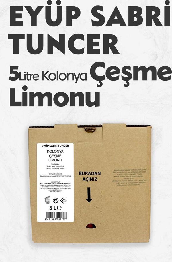 Eyüp Sabri Tuncer Çeşme Limonu Kolonyası 5 lt - Image 1
