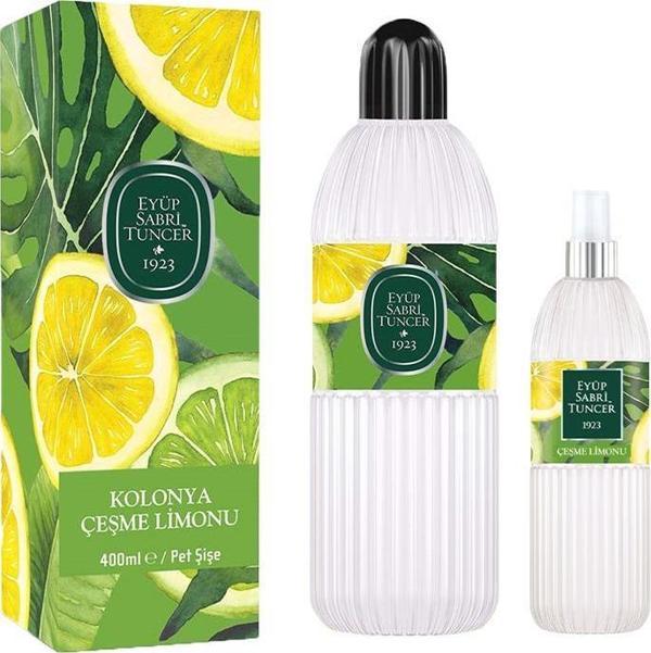 Eyüp Sabri Tuncer Çeşme Limonu Kolonyası Pet Şişe 400 ml ve 150 ml - Image 1