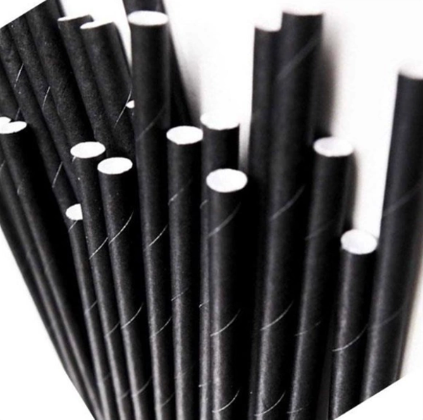 Hijyenik Kağıt Pipet Siyah ( 100 Adet ) - Image 1