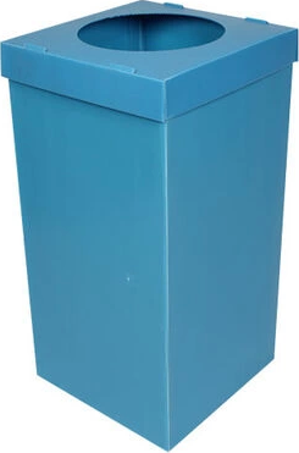Plastik Atık Kağıt Kutusu - Mavi - Image 1