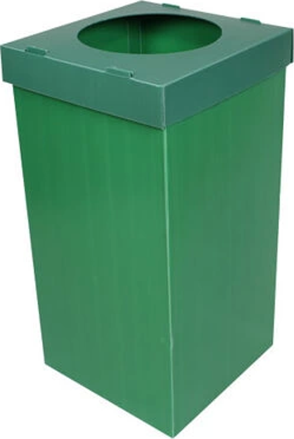 Plastik Atık Kağıt Kutusu - Yeşil - Image 1